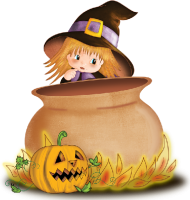 a cute halloween witch